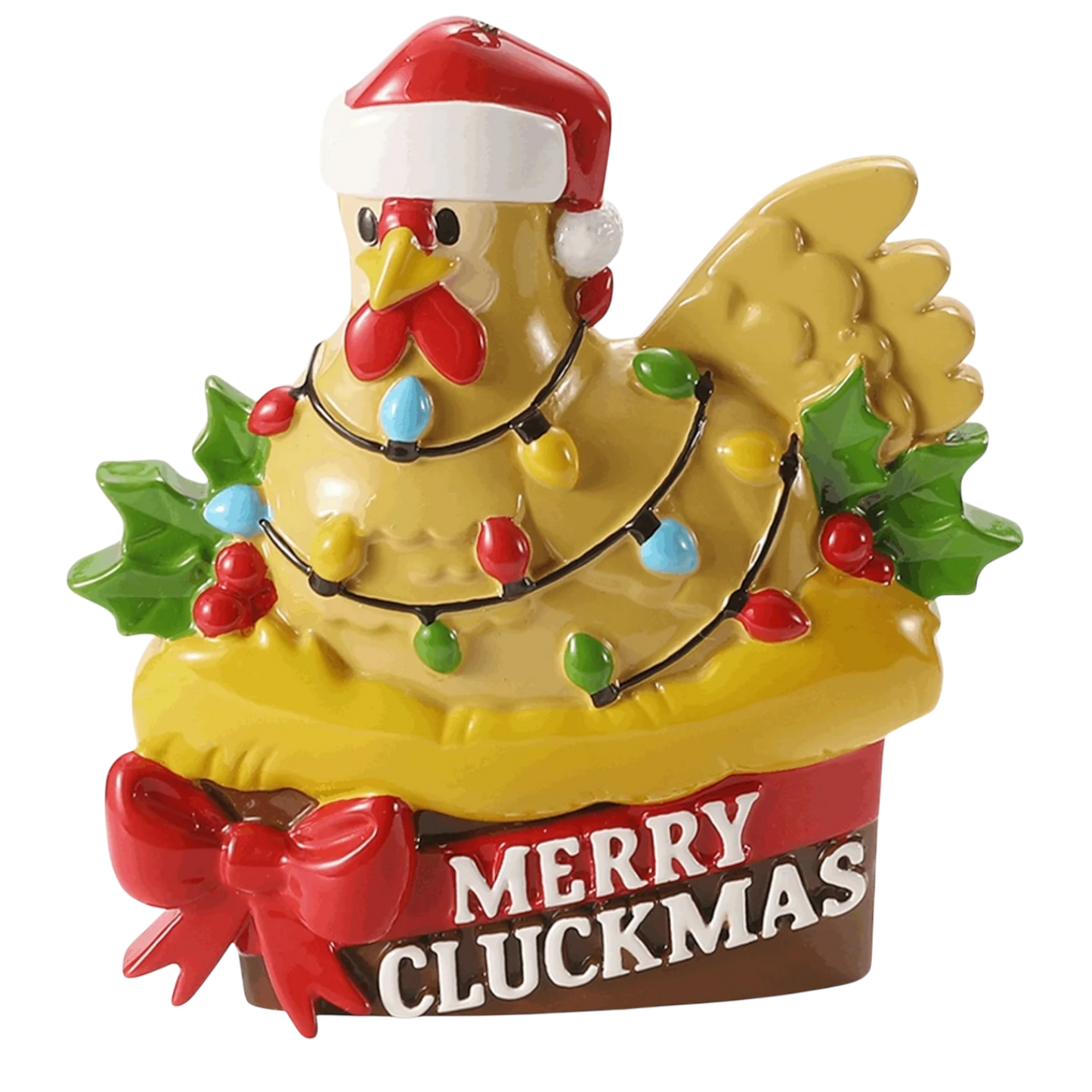 Merry Cluckmas  Ornament