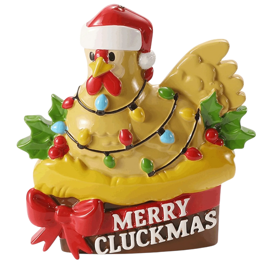 Merry Cluckmas  Ornament