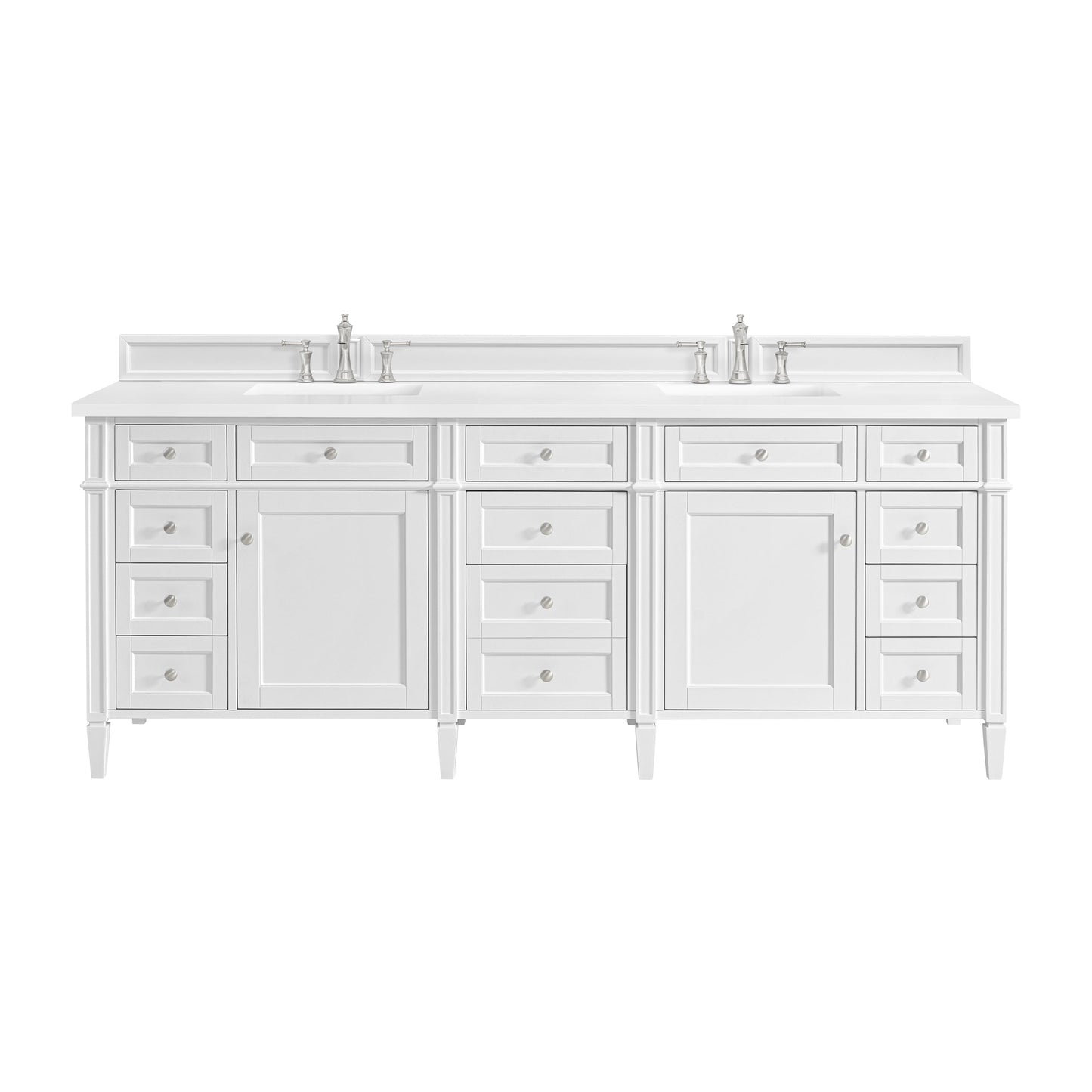 Brittany 84" Double Vanity in Bright White