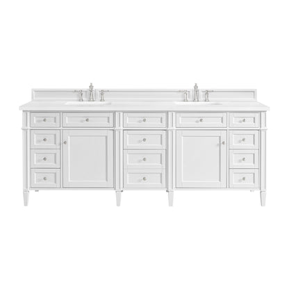 Brittany 84" Double Vanity in Bright White