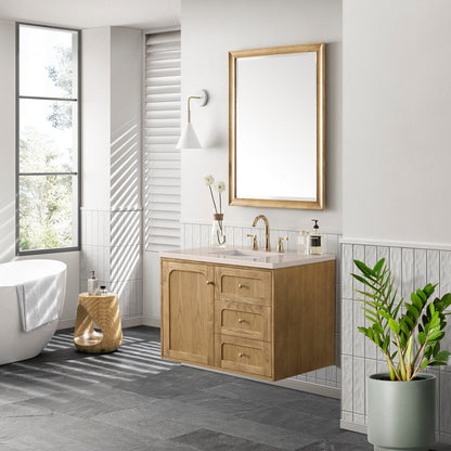 Laurent 36" Single Vanity Cabinet, Light Natural Oak