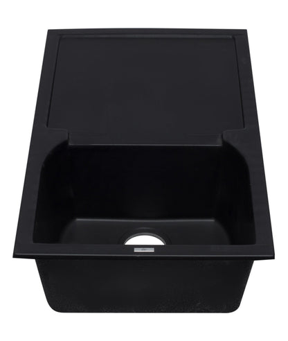 ALFI brand AB1620DI 34" Single Bowl Granite Composite Kitchen Sink with Drainboard