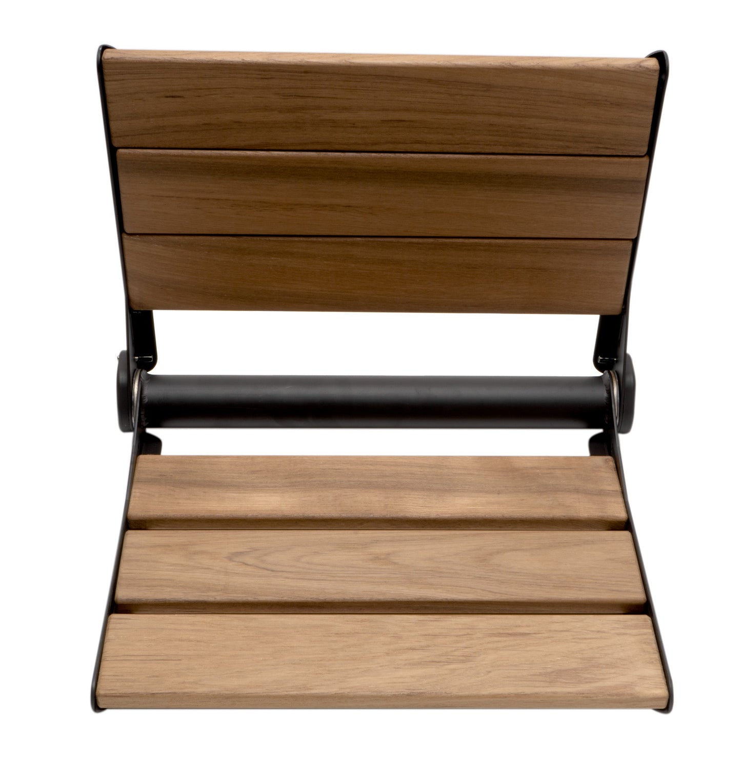 ALFI brand ABS17 17" Wide Foldable Teak Shower Seat with Backrest