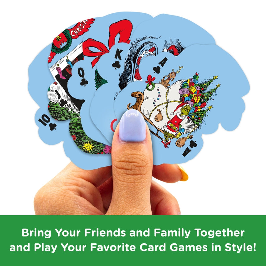 The Grinch Christmas Shaped Playing Cards