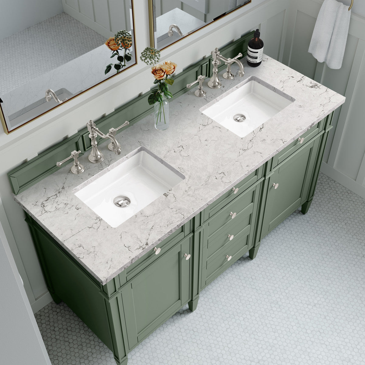 Brittany 60" Double Vanity Cabinet