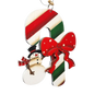 Candy Cane Snowman Christmas Ornament
