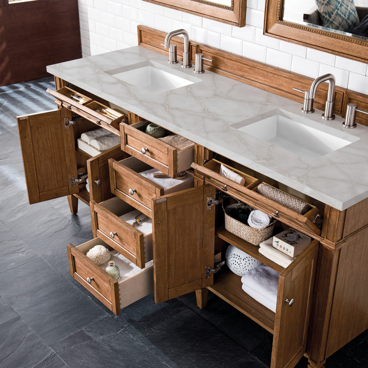 Brittany 72" Double Vanity Cabinet
