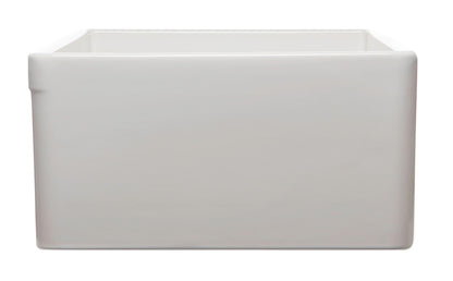 ALFI brand AB532 AB532-W 33" White Single Bowl Fluted Apron Fireclay Farm Sink