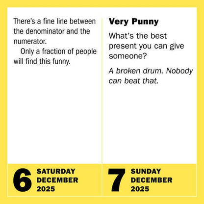 290 Bad Jokes & 75 Punderful Puns Page-A-Day Calendar 2025