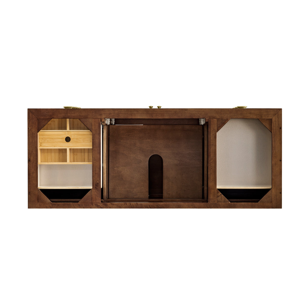 Amberly 60" Single Vanity Cabinet, Mid-Century Walnut