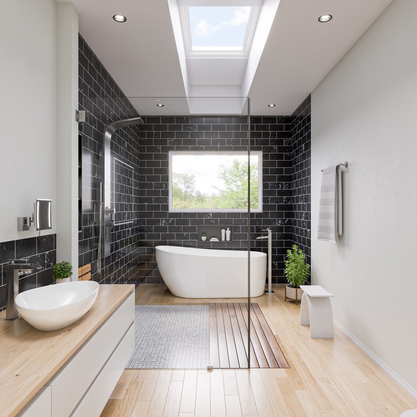 ALFI brand  ABSP30 Stainless Steel Shower Panel with 2 Body Sprays
