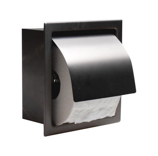 ALFI brand ABTPP77 Stainless Steel Recessed Toilet Paper Holder with Cover