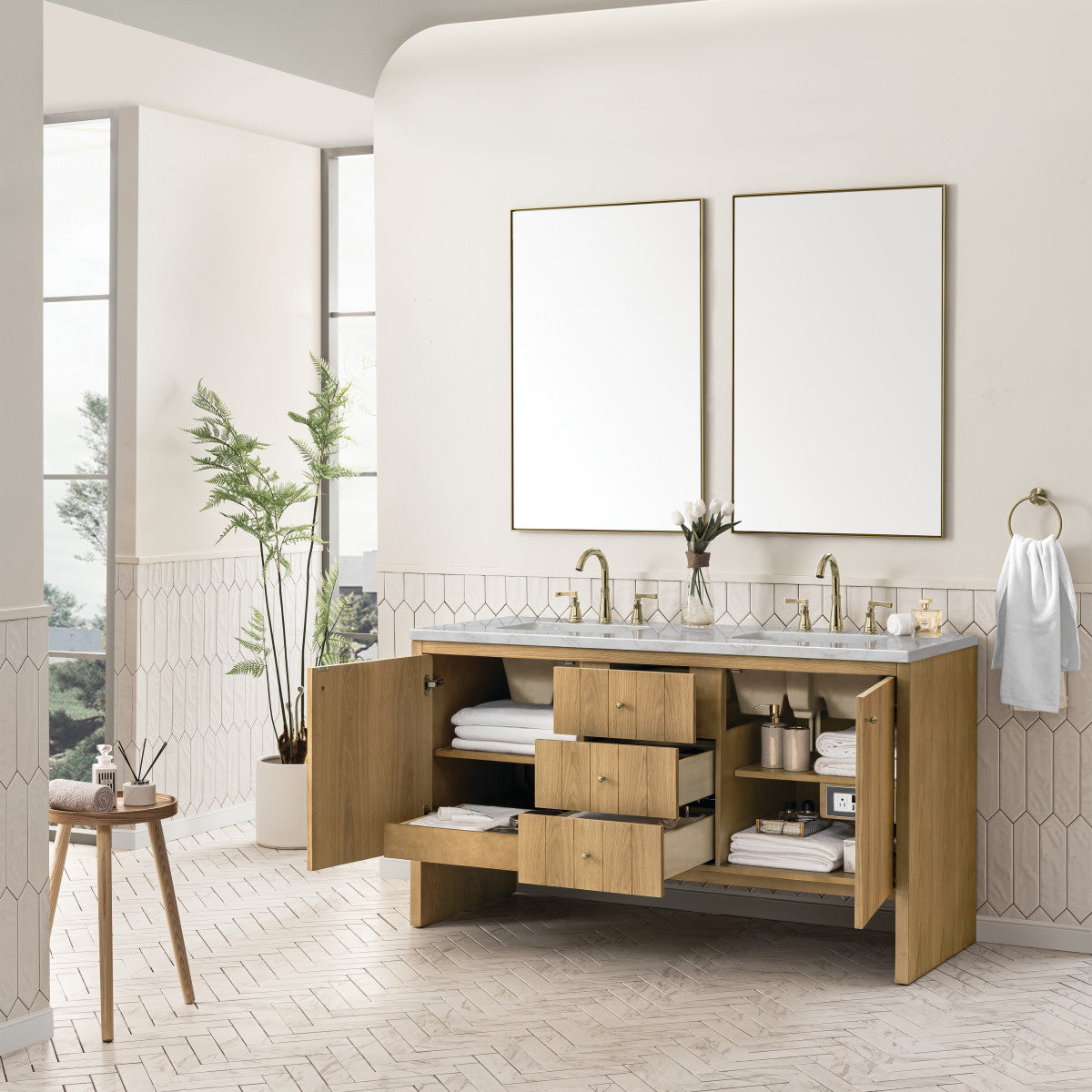 Hudson 60" Double Vanity Cabinet