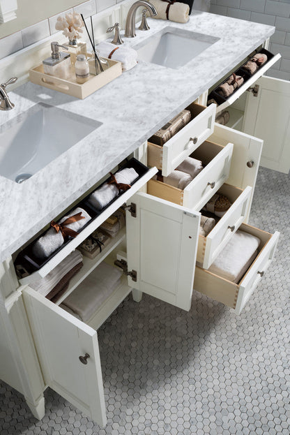 Brittany 72" Double Vanity in Bright White