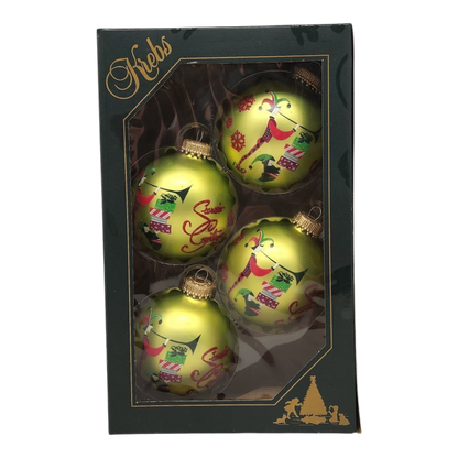 Krebs Value Glass Ornament 4 pack - Jesters and Elves
