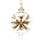 Pierced 3" Glass Ball - Gold