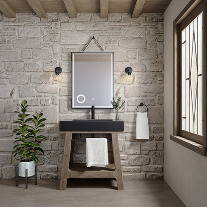 Auburn 31.5" Single Sink Console, Weathered Timber