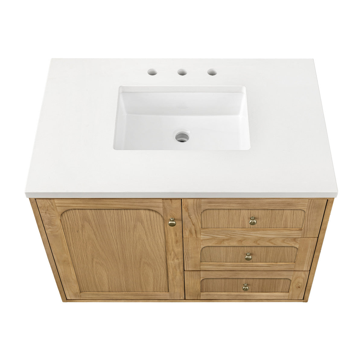 Laurent 36" Single Vanity Cabinet, Light Natural Oak