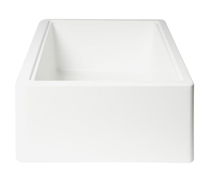 ALFI brand AB33FARM 33" Granite Composite Single Bowl Drop In Farm Sink with Accessories