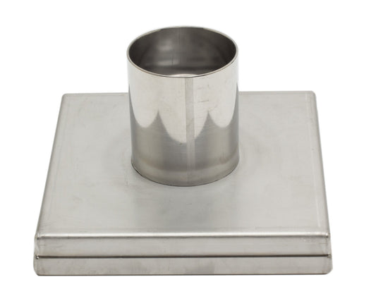 ALFI brand  ABSD55D 5" x 5" Square Stainless Steel Shower Drain with Groove Lines