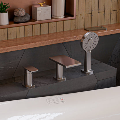 ALFI brand AB2879 Deck Mounted Tub Filler with Hand Held Showerhead