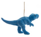 Fuzzy Colorful Dinosaur Ornament -