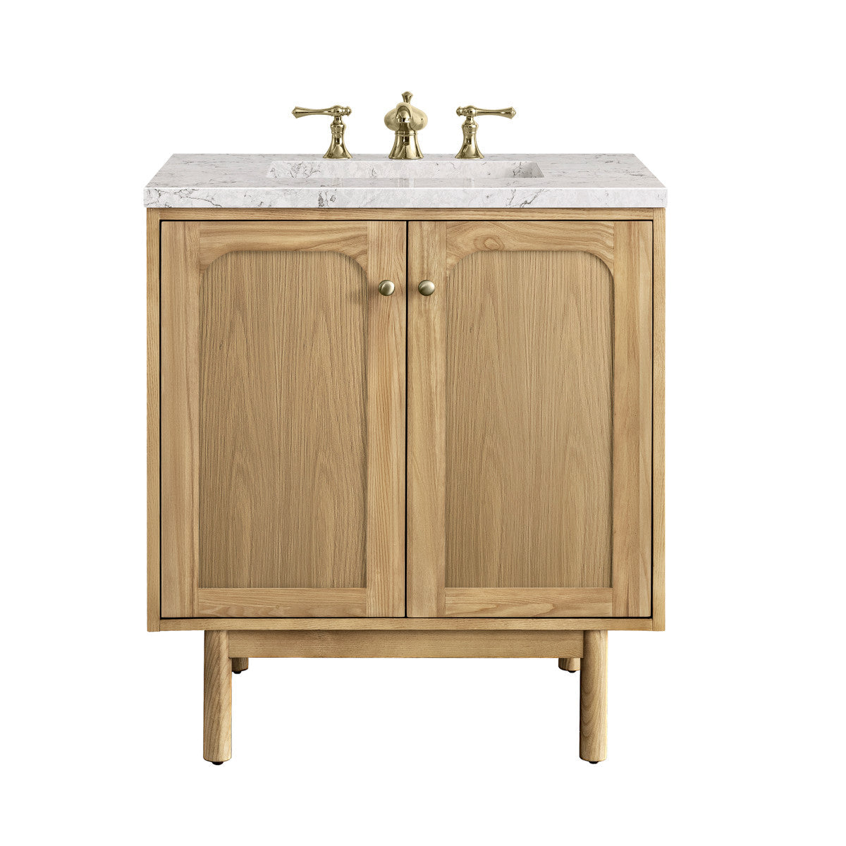 Laurent 30" Single Vanity Cabinet, Light Natural Oak