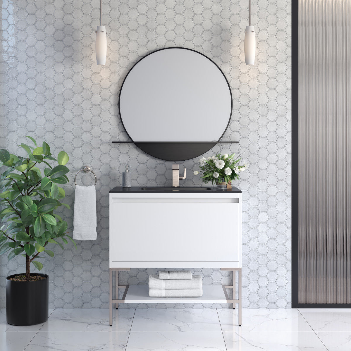 Mantova 35.4" Single Vanity Cabinet