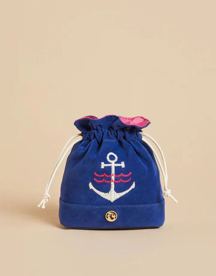 Keepsake Drawstring Anchor Navy