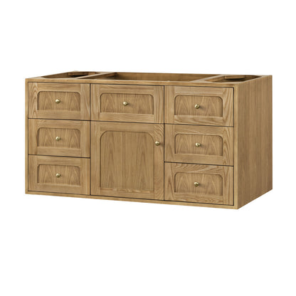 Laurent 48" Single Vanity Cabinet, Light Natural Oak