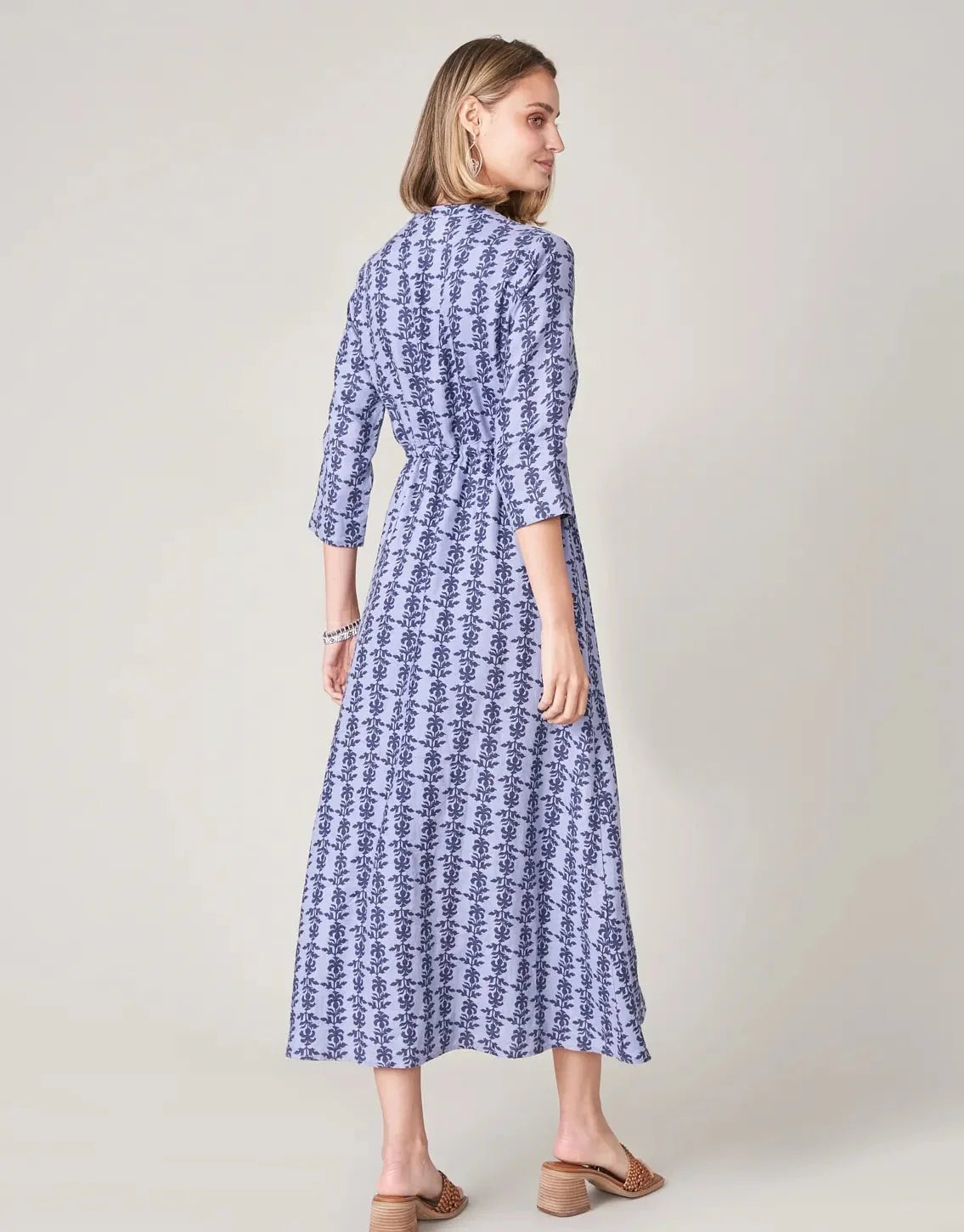 Kennedy Linen Dress - Bellinger Thistle Denim