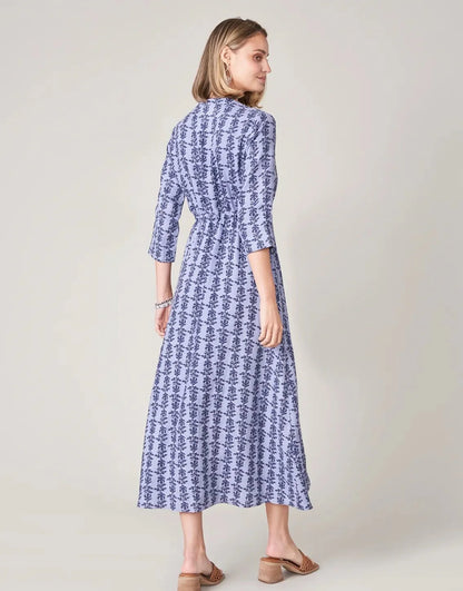 Kennedy Linen Dress - Bellinger Thistle Denim