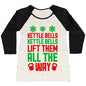 KETTLE BELLS, KETTLE BELLS WOMEN'S TRI-BLEND BASEBALL TEE