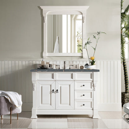 Brookfield 48" Single Vanity Cabinet, Bright White