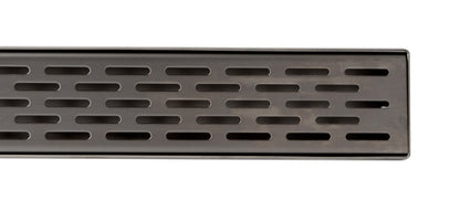 ALFI brand ABLD59C Linear Shower Drain with Groove Holes