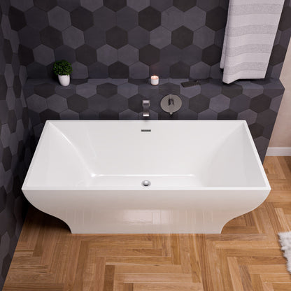 ALFI brand AB3301 Curved Wallmounted Tub Filler Bathroom Spout