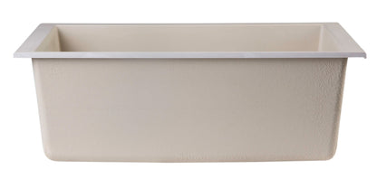 ALFI brand AB2420UM 24" Undermount Single Bowl Granite Composite Kitchen Sink
