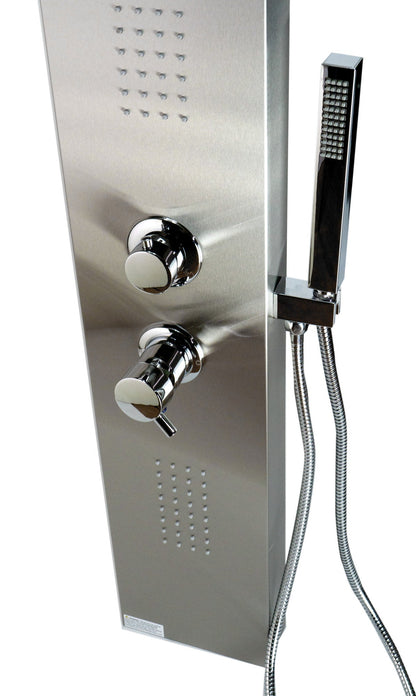 ALFI brand  ABSP20 Modern Stainless Steel Shower Panel with 2 Body Sprays
