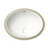 ALFI brand  ABC602 White 23" Oval Undermount Ceramic Sink