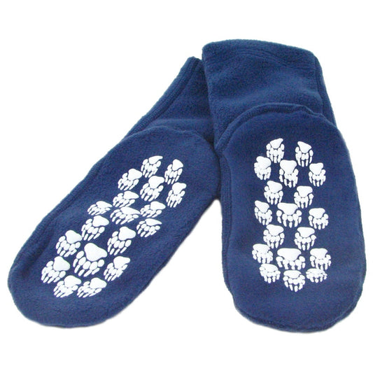 Kids' Nonskid Fleece Socks - Denim