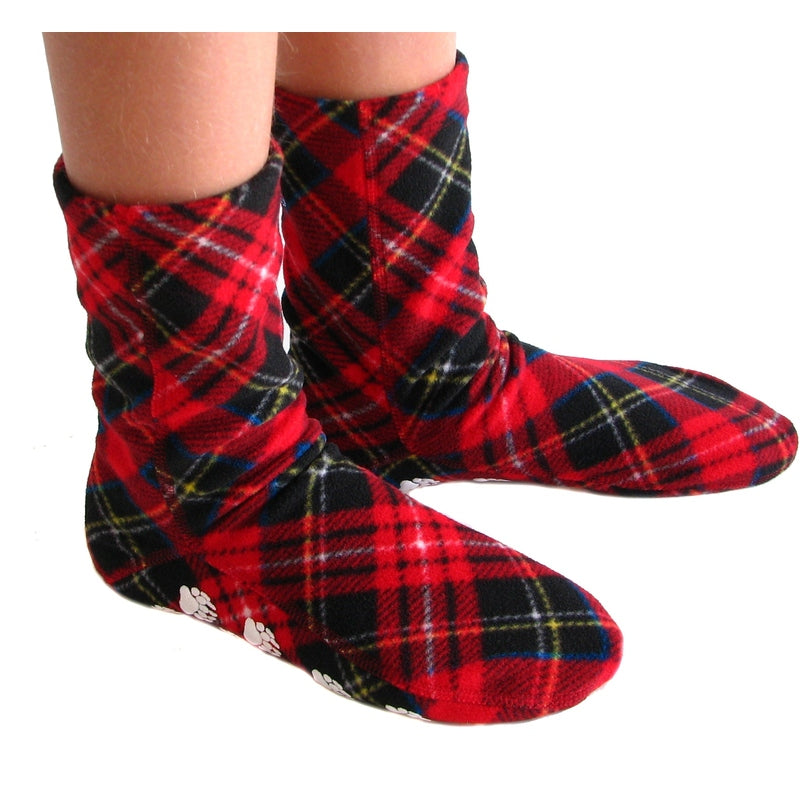 Kids' Nonskid Fleece Socks - Highlander