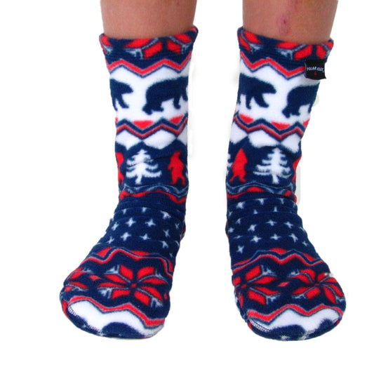 Kids' Fleece Socks - Polar Bear