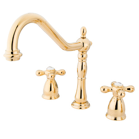 Kingston Brass KB1792AXLS 8 in. Center Kitchen Faucet without Deck | Faucets | Kitchen + Metal