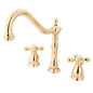 Kingston Brass KB1792AXLS 8 in. Center Kitchen Faucet without Deck | Faucets | Kitchen + Metal