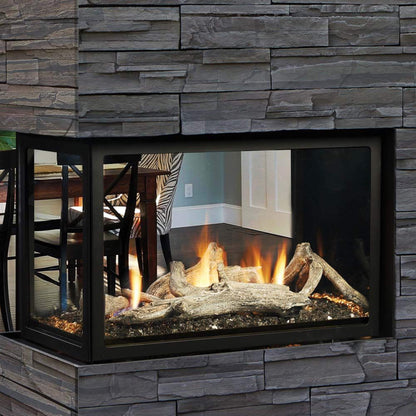 Kingsman Atrium 42" Clean View Peninsula Direct Vent Gas Fireplace (SAK30489)