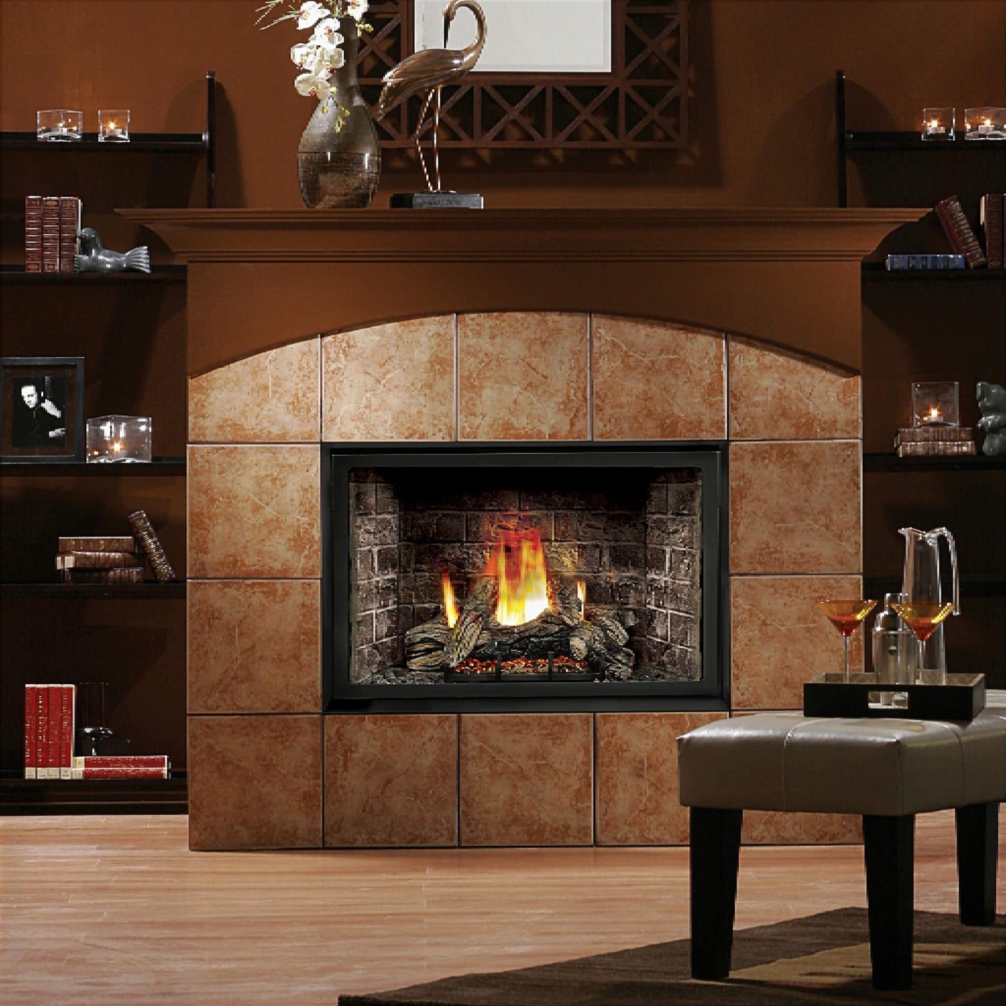 Kingsman Solace II 42" Zero Clearance 24K BTU Direct Vent Gas Fireplace [HBZDV4224] (SAK43572)