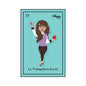 La Trabajadora Social Mexican Loteria Card Sticker