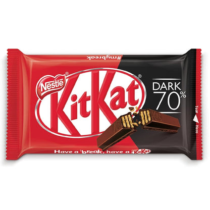 Nestlé Kitkat 4 Finger Dark 70% Paluszki Waflowe W Czekoladzie Deserowej 41,5 G