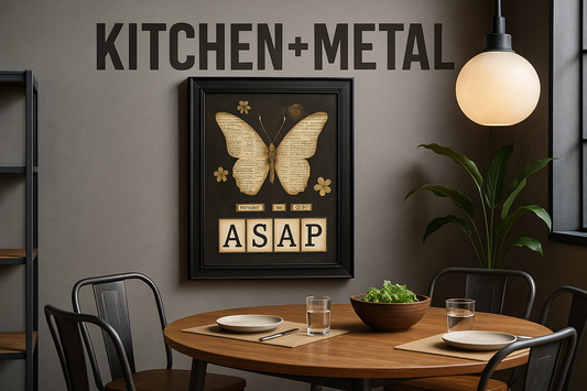 Kitchen + Metal ASAP Butterfly Wall Art