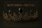 Kitchen + Metal black and gold tiara graphic